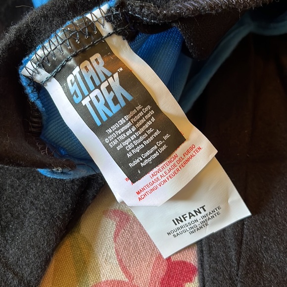 STAR TREK SPOCK Halloween Costume Body suit + hair/hat Ears Size Infant - 6-12 M - Picture 9 of 16